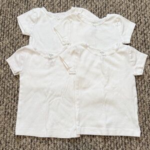 Carter's White Cotton Undershirts size 2/3